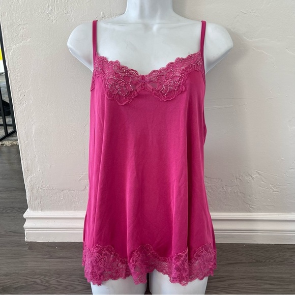 Lane Bryant pink lace camisole - Picture 1 of 4